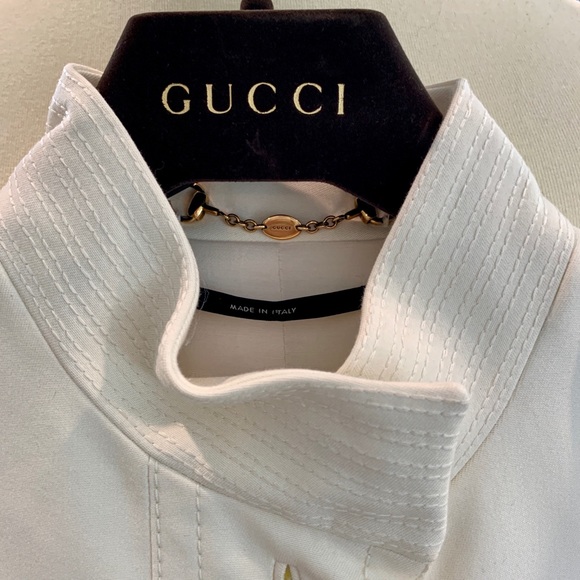 Gucci Cropped Military Style Jacket - Picture 2 of 8